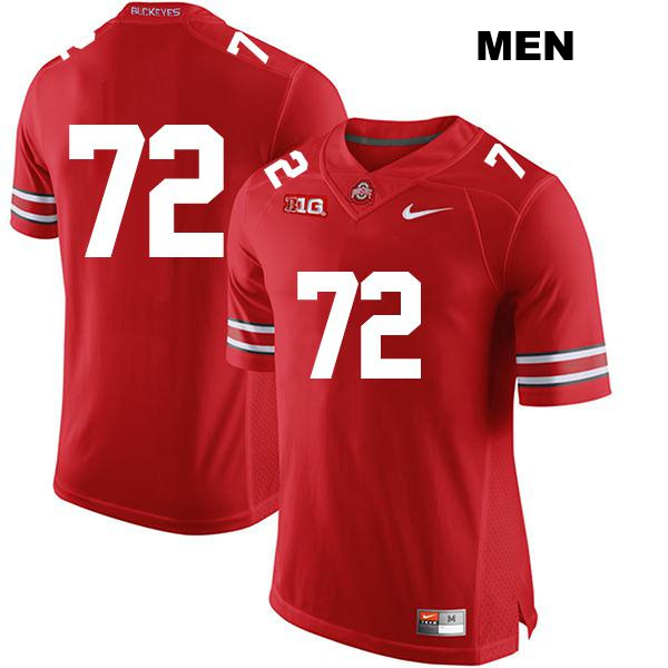no. 72 Avery Henry Stitched Authentic Ohio State Buckeyes Red Mens College Football Jersey - No Name