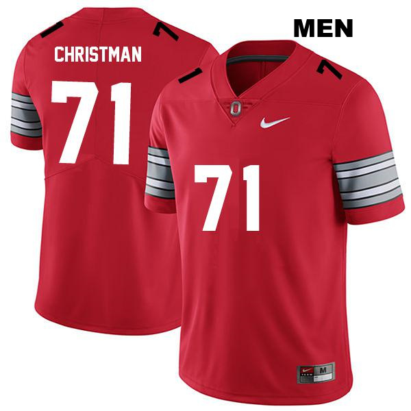 no. 71 Ben Christman Stitched Authentic Ohio State Buckeyes Darkred Mens College Football Jersey