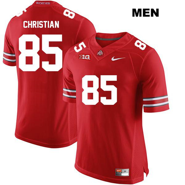 no. 85 Bennett Christian Authentic Stitched Ohio State Buckeyes Red Mens College Football Jersey