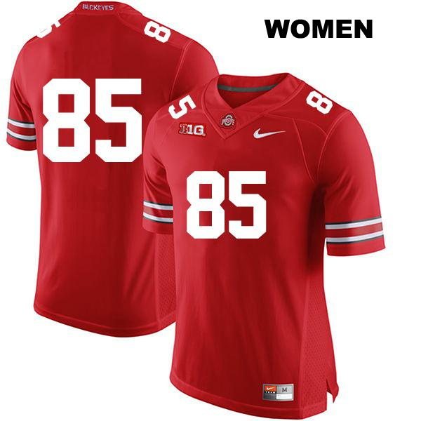 no. 85 Stitched Bennett Christian Authentic Ohio State Buckeyes Red Womens College Football Jersey - No Name
