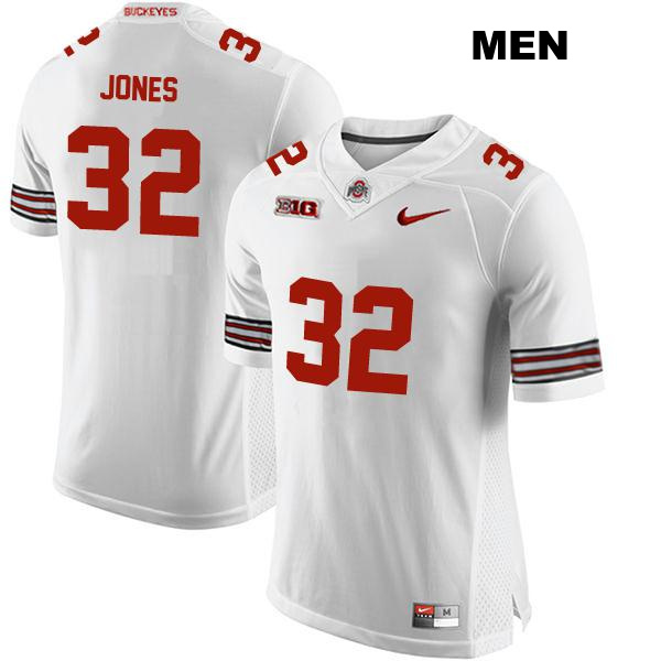 no. 32 Brenten Jones Stitched Authentic Ohio State Buckeyes White Mens College Football Jersey