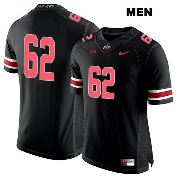 no. 62 Bryce Prater Stitched Authentic Ohio State Buckeyes Black Mens College Football Jersey - No Name