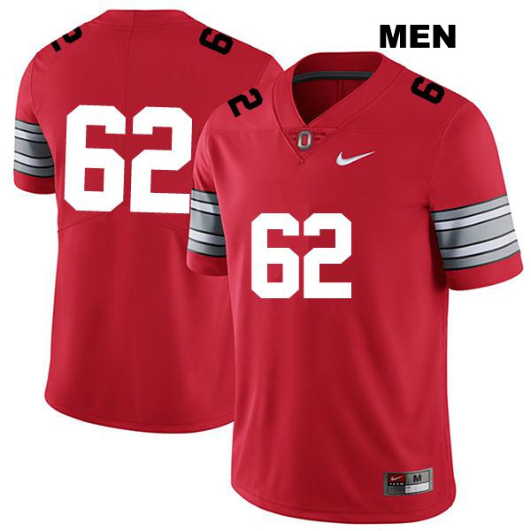 no. 62 Bryce Prater Authentic Ohio State Buckeyes Darkred Stitched Mens College Football Jersey - No Name