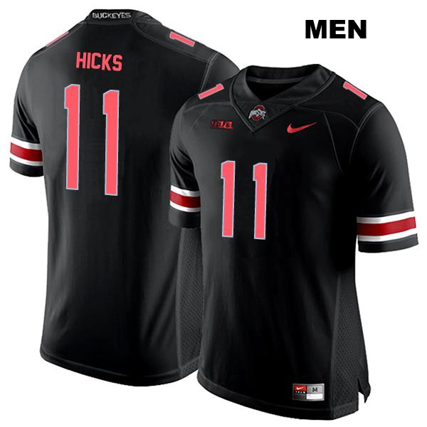 no. 11 CJ Hicks Authentic Ohio State Buckeyes Black Stitched Mens College Football Jersey
