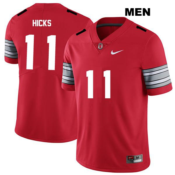 no. 11 CJ Hicks Authentic Ohio State Buckeyes Stitched Darkred Mens College Football Jersey