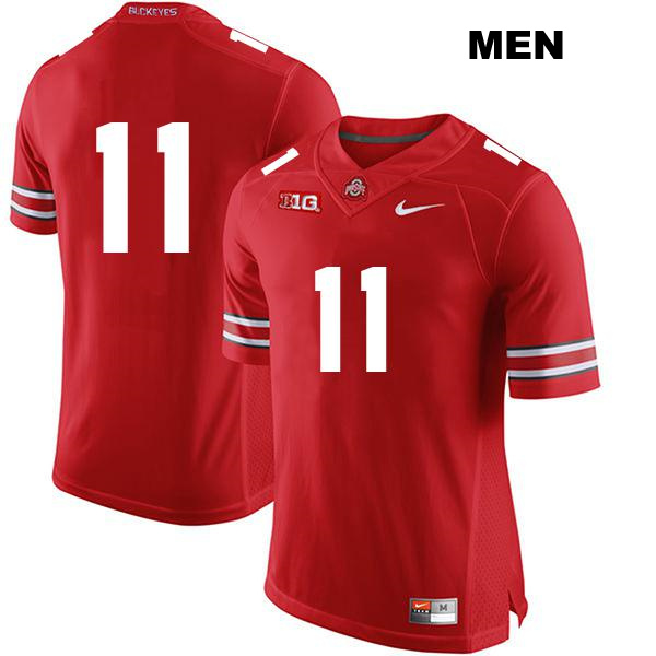 no. 11 Stitched CJ Hicks Authentic Ohio State Buckeyes Red Mens College Football Jersey - No Name