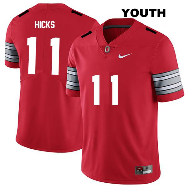 no. 11 CJ Hicks Authentic Ohio State Buckeyes Darkred Stitched Youth College Football Jersey