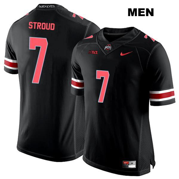 no. 7 CJ Stroud Stitched Authentic Ohio State Buckeyes Black Mens College Football Jersey