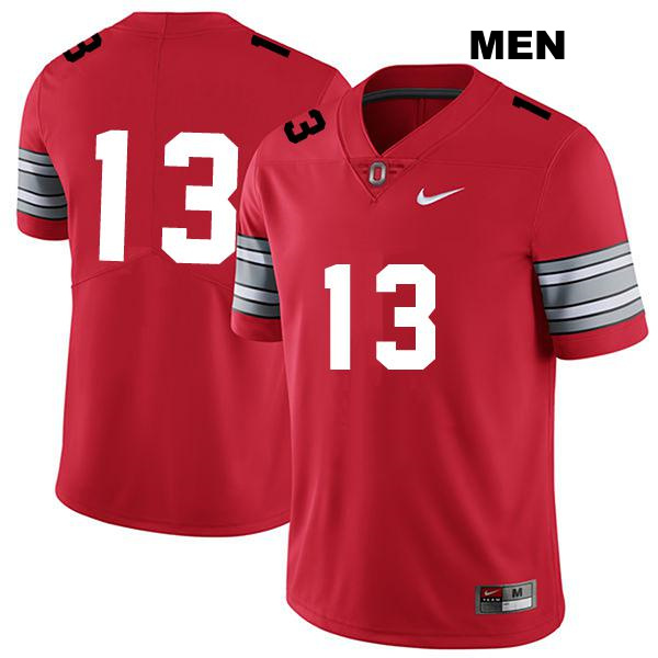 no. 13 Stitched Cameron Martinez Authentic Ohio State Buckeyes Darkred Mens College Football Jersey - No Name