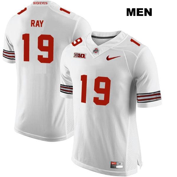 no. 19 Chad Ray Authentic Ohio State Buckeyes Stitched White Mens College Football Jersey