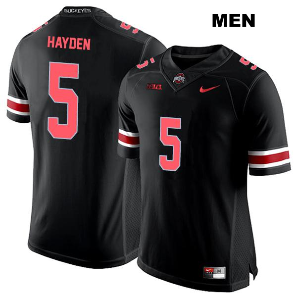 no. 5 Dallan Hayden Authentic Ohio State Buckeyes Black Stitched Mens College Football Jersey