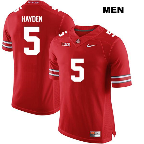 no. 5 Dallan Hayden Stitched Authentic Ohio State Buckeyes Red Mens College Football Jersey