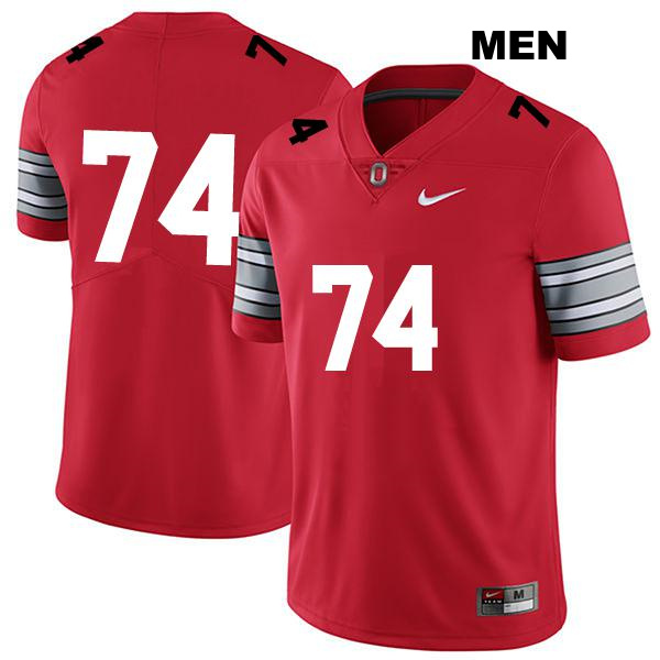 no. 74 Donovan Jackson Authentic Ohio State Buckeyes Stitched Darkred Mens College Football Jersey - No Name