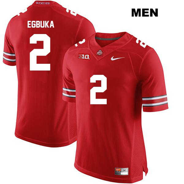 no. 2 Stitched Emeka Egbuka Authentic Ohio State Buckeyes Red Mens College Football Jersey