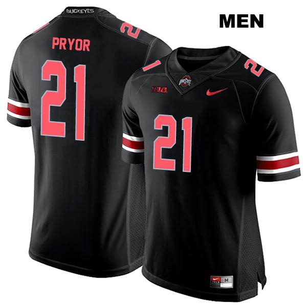 no. 21 Evan Pryor Authentic Ohio State Buckeyes Stitched Black Mens College Football Jersey