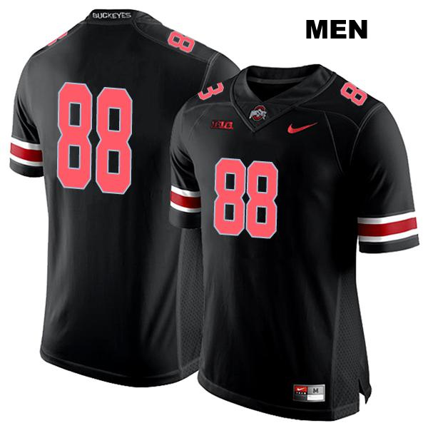 no. 88 Gee Scott Jr Authentic Ohio State Buckeyes Black Stitched Mens College Football Jersey - No Name