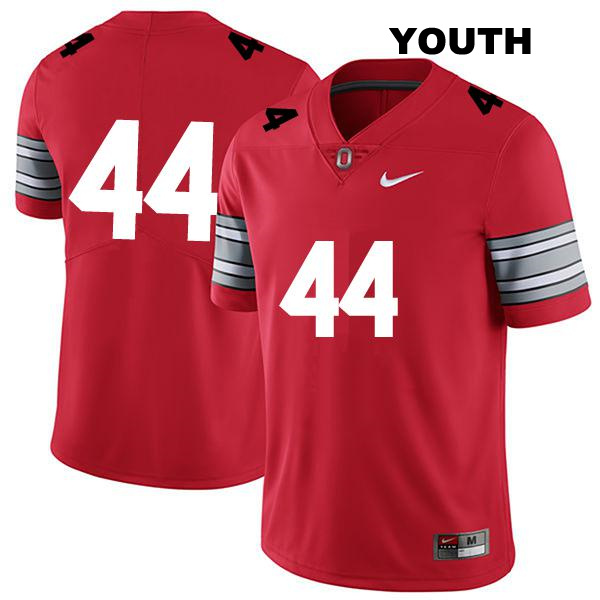 no. 44 JT Tuimoloau Stitched Authentic Ohio State Buckeyes Darkred Youth College Football Jersey - No Name