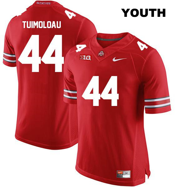 Stitched no. 44 JT Tuimoloau Authentic Ohio State Buckeyes Red Youth College Football Jersey