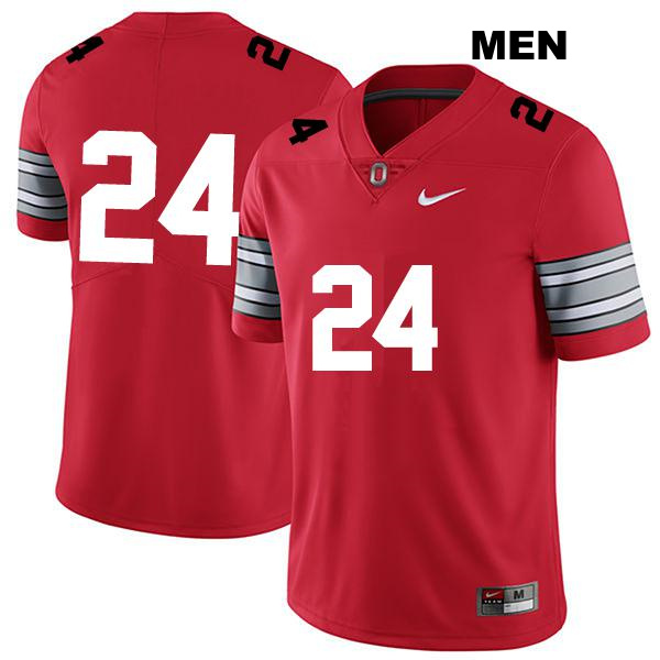 no. 24 Stitched Jantzen Dunn Authentic Ohio State Buckeyes Darkred Mens College Football Jersey - No Name