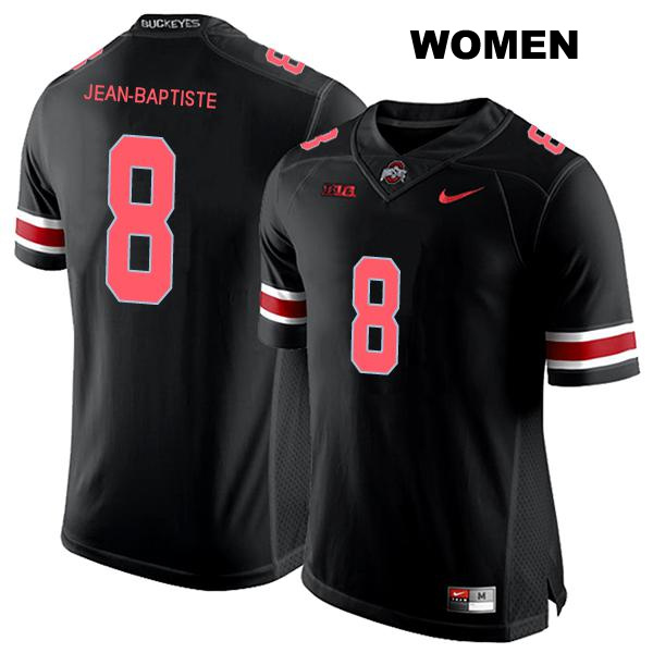 no. 8 Javontae Jean-Baptiste Authentic Ohio State Buckeyes Stitched Black Womens College Football Jersey