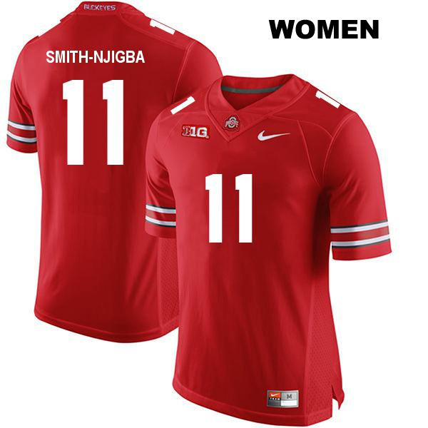 no. 11 Stitched Jaxon Smith-Njigba Authentic Ohio State Buckeyes Red Womens College Football Jersey