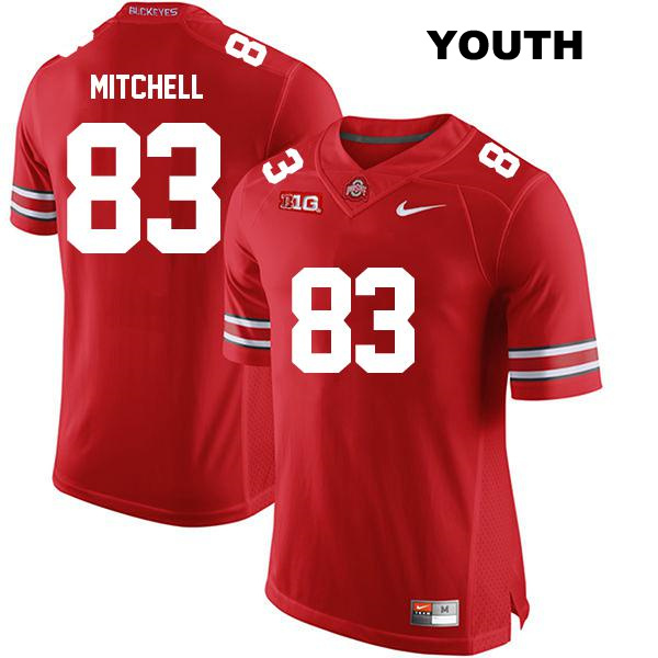 no. 83 Joop Mitchell Authentic Ohio State Buckeyes Red Stitched Youth College Football Jersey