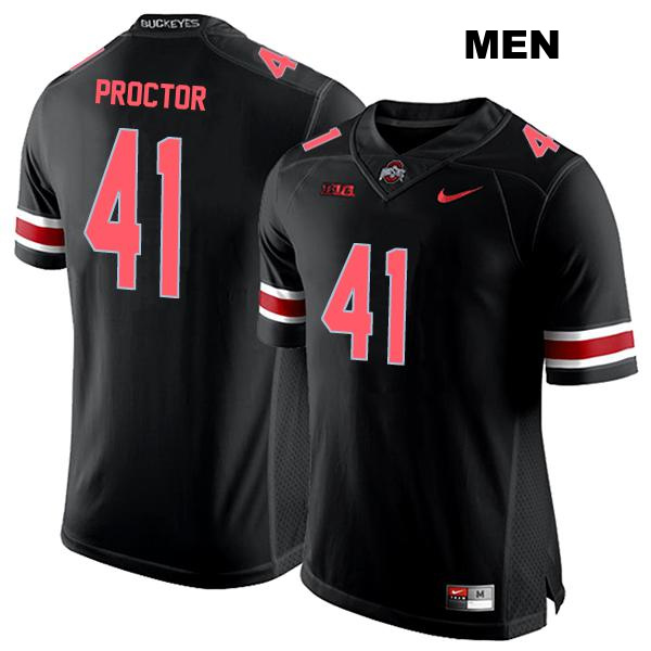 no. 41 Josh Proctor Authentic Ohio State Buckeyes Black Stitched Mens College Football Jersey