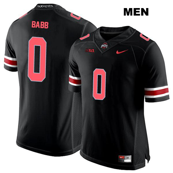 Stitched no. 0 Kamryn Babb Authentic Ohio State Buckeyes Black Mens College Football Jersey