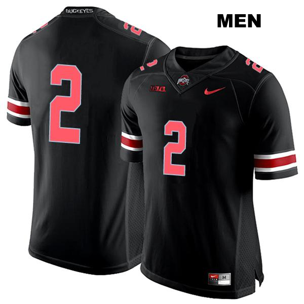 no. 2 Kourt Williams II Authentic Stitched Ohio State Buckeyes Black Mens College Football Jersey - No Name