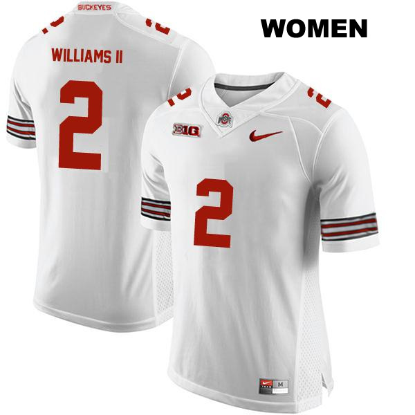 no. 2 Kourt Williams II Stitched Authentic Ohio State Buckeyes White Womens College Football Jersey