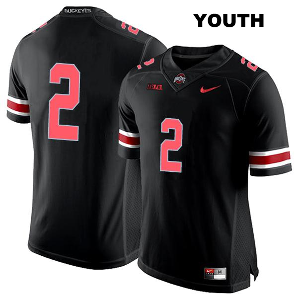 no. 2 Kourt Williams II Authentic Ohio State Buckeyes Stitched Black Youth College Football Jersey - No Name