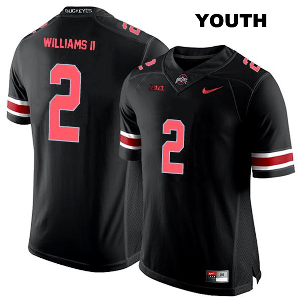 no. 2 Kourt Williams II Authentic Ohio State Buckeyes Black Stitched Youth College Football Jersey