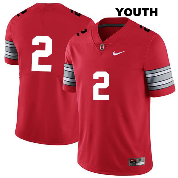 no. 2 Kourt Williams II Authentic Ohio State Buckeyes Darkred Stitched Youth College Football Jersey - No Name