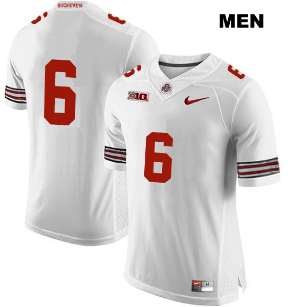 no. 6 Kyle McCord Authentic Ohio State Buckeyes White Stitched Mens College Football Jersey - No Name