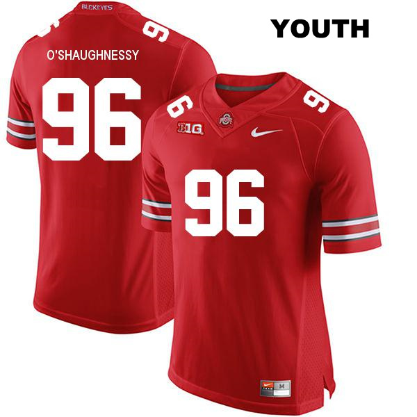 no. 96 Michael OShaughnessy Stitched Authentic Ohio State Buckeyes Red Youth College Football Jersey