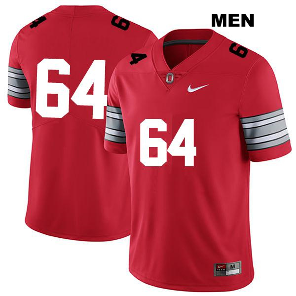 no. 64 Quinton Burke Stitched Authentic Ohio State Buckeyes Darkred Mens College Football Jersey - No Name