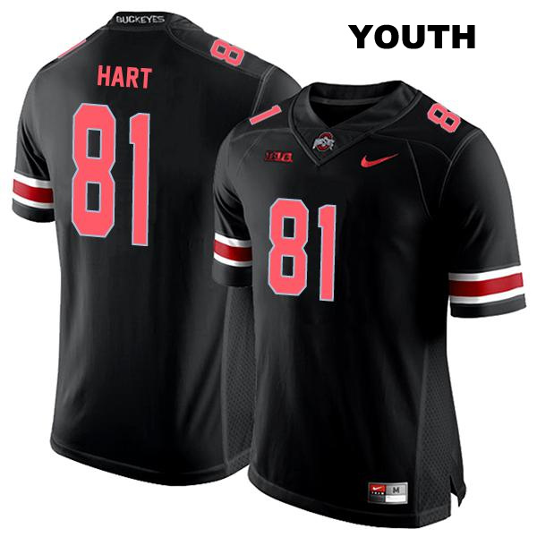 no. 81 Sam Hart Authentic Ohio State Buckeyes Stitched Black Youth College Football Jersey