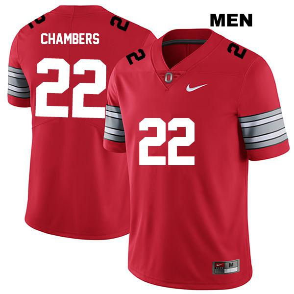Stitched no. 22 Steele Chambers Authentic Ohio State Buckeyes Darkred Mens College Football Jersey