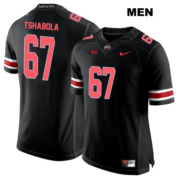 no. 67 Stitched Tegra Tshabola Authentic Ohio State Buckeyes Black Mens College Football Jersey