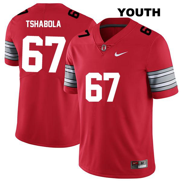 no. 67 Tegra Tshabola Stitched Authentic Ohio State Buckeyes Darkred Youth College Football Jersey