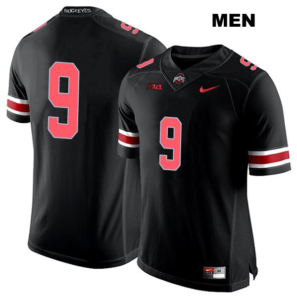 no. 9 Zach Harrison Authentic Ohio State Buckeyes Black Stitched Mens College Football Jersey - No Name