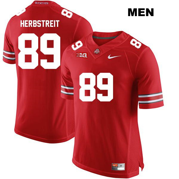 no. 89 Zak Herbstreit Authentic Ohio State Buckeyes Stitched Red Mens College Football Jersey